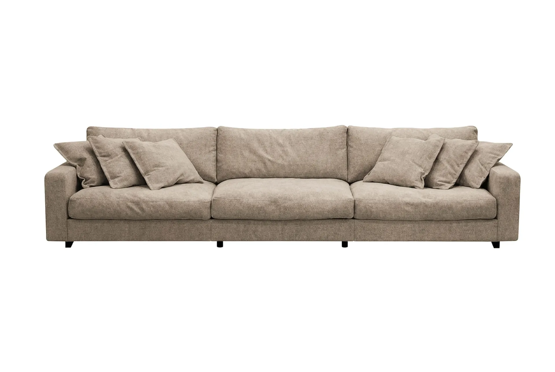 Valencia ekstra dyp 5-seters sofa i chenille - Brun