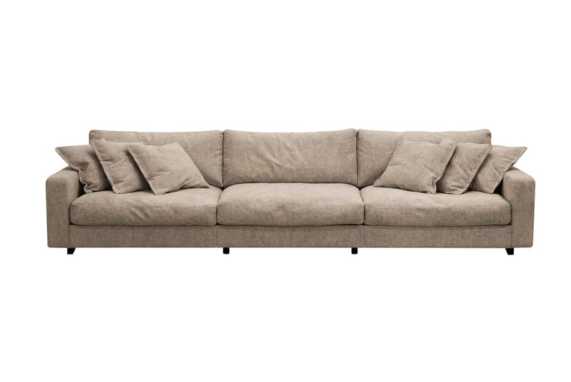 Valencia ekstra dyp 5-seters sofa i chenille, Brun