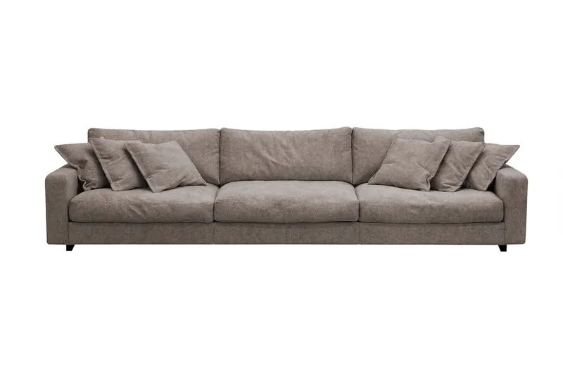 Valencia Ekstra dyp 5-seters sofa i chenille, Brun