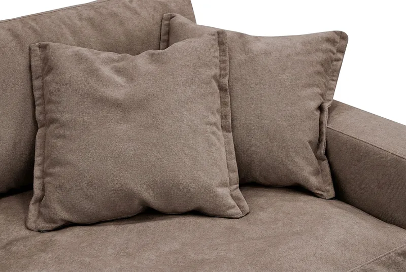 Valencia ekstra dyp 5-seters sofa i chenille - Mørkbrun - Møbler - Sofaer