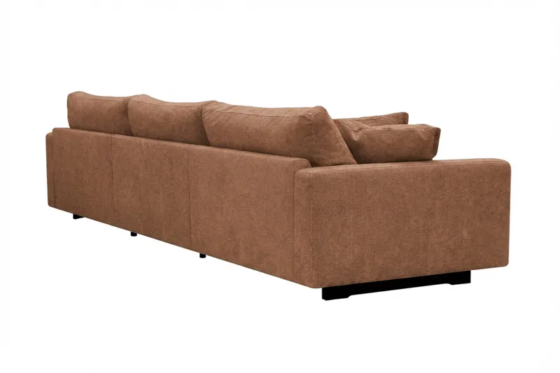 Valencia ekstra dyp 5-seters sofa i chenille - Rustrødbrun - Møbler - Sofaer