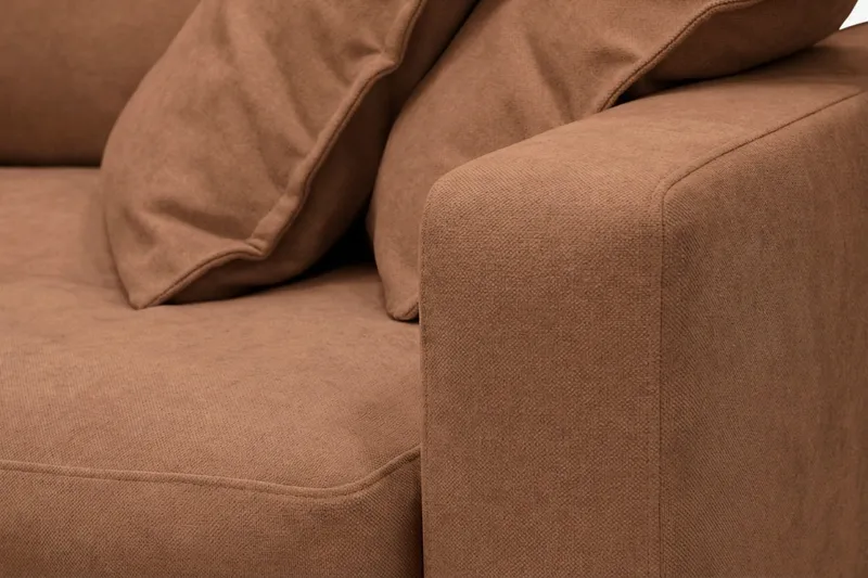 Valencia ekstra dyp 5-seters sofa i chenille - Rustrødbrun - Møbler - Sofaer