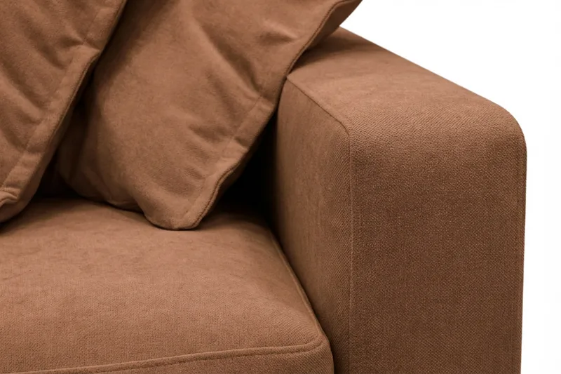 Valencia ekstra dyp 5-seters sofa i chenille - Rustrødbrun - Møbler - Sofaer
