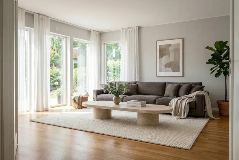 Valencia ekstra dyp 5-seters sofa - Mørkegrå - Møbler - Sofaer