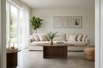 Valencia Ekstra dyp 5-seters sofa med avtakbart og vaskbart trekk - Beige - Møbler - Sofaer