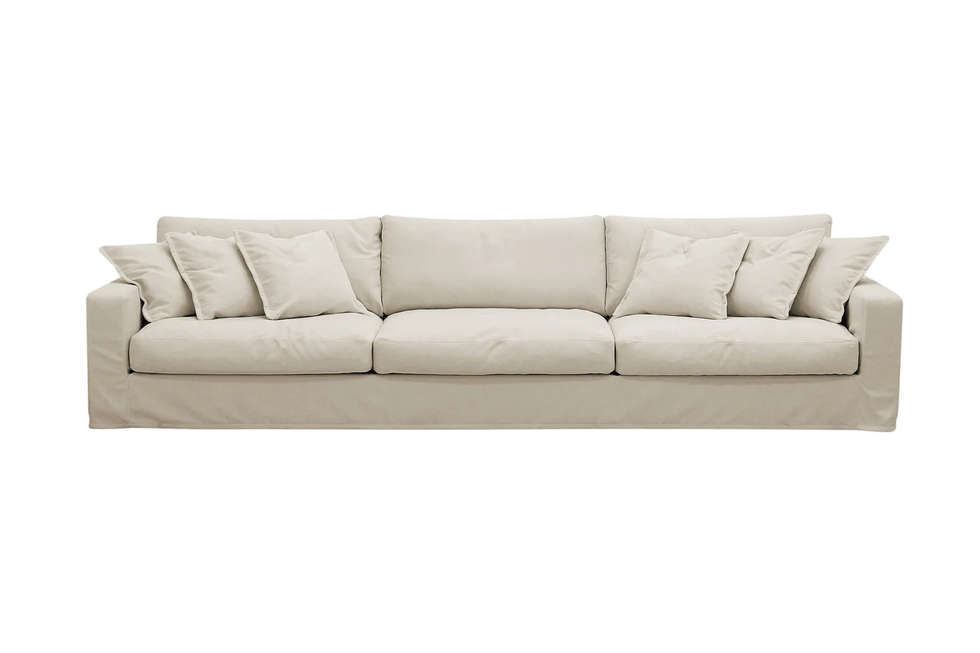Valencia Ekstra dyp 5-seters sofa med avtakbart og vaskbart trekk - Beige