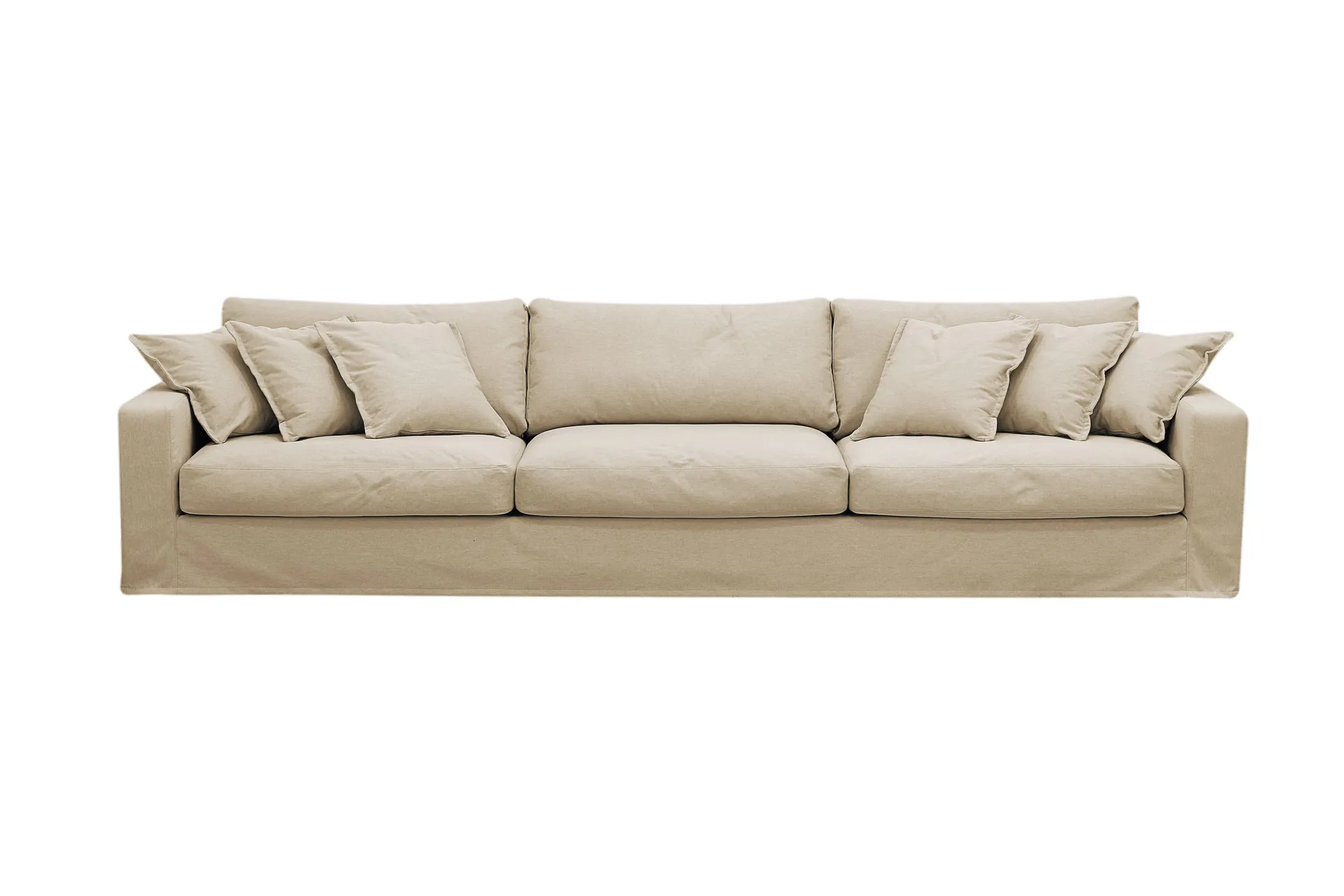 Valencia Ekstra dyp 5-seters sofa med avtakbart og vaskbart trekk - Beige