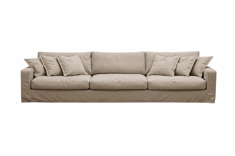 Valencia Ekstra dyp 5-seters sofa med avtakbart og vaskbart trekk, Brun