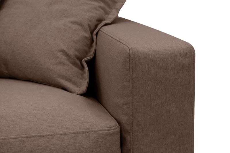 Valencia Ekstra dyp 5-seters sofa med avtakbart og vaskbart trekk - Mørkebrun - Møbler - Sofaer