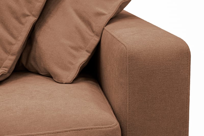 Valencia Ekstra dyp 5-seters sofa med avtakbart og vaskbart trekk - Rustbrun - Møbler - Sofaer
