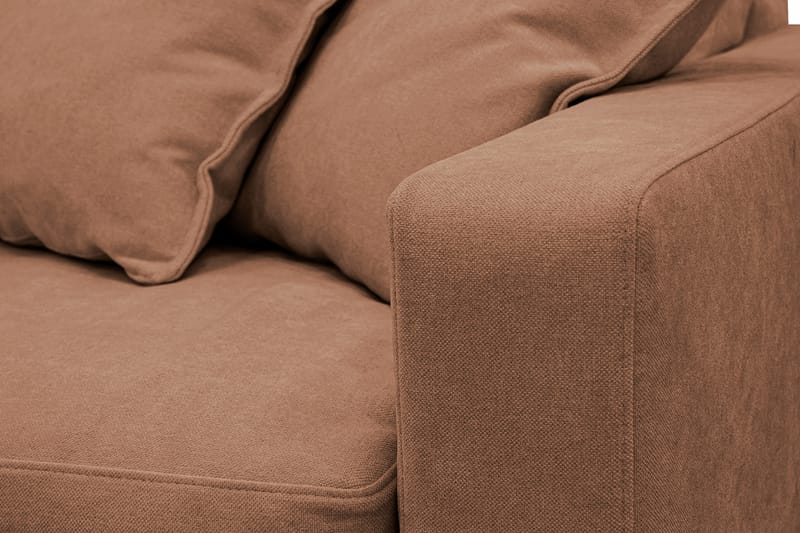 Valencia Ekstra dyp 5-seters sofa med avtakbart og vaskbart trekk - Rustrødbrun - Møbler - Sofaer