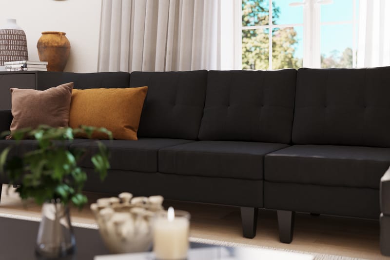 Vislanda 5-seters Sofa - Svart - M�øbler - Sofaer