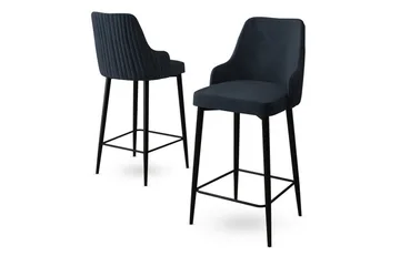 Ydra Bargruppe 45 cm - Antracit/Svart - Møbler - Stoler & lenestoler - Barstoler