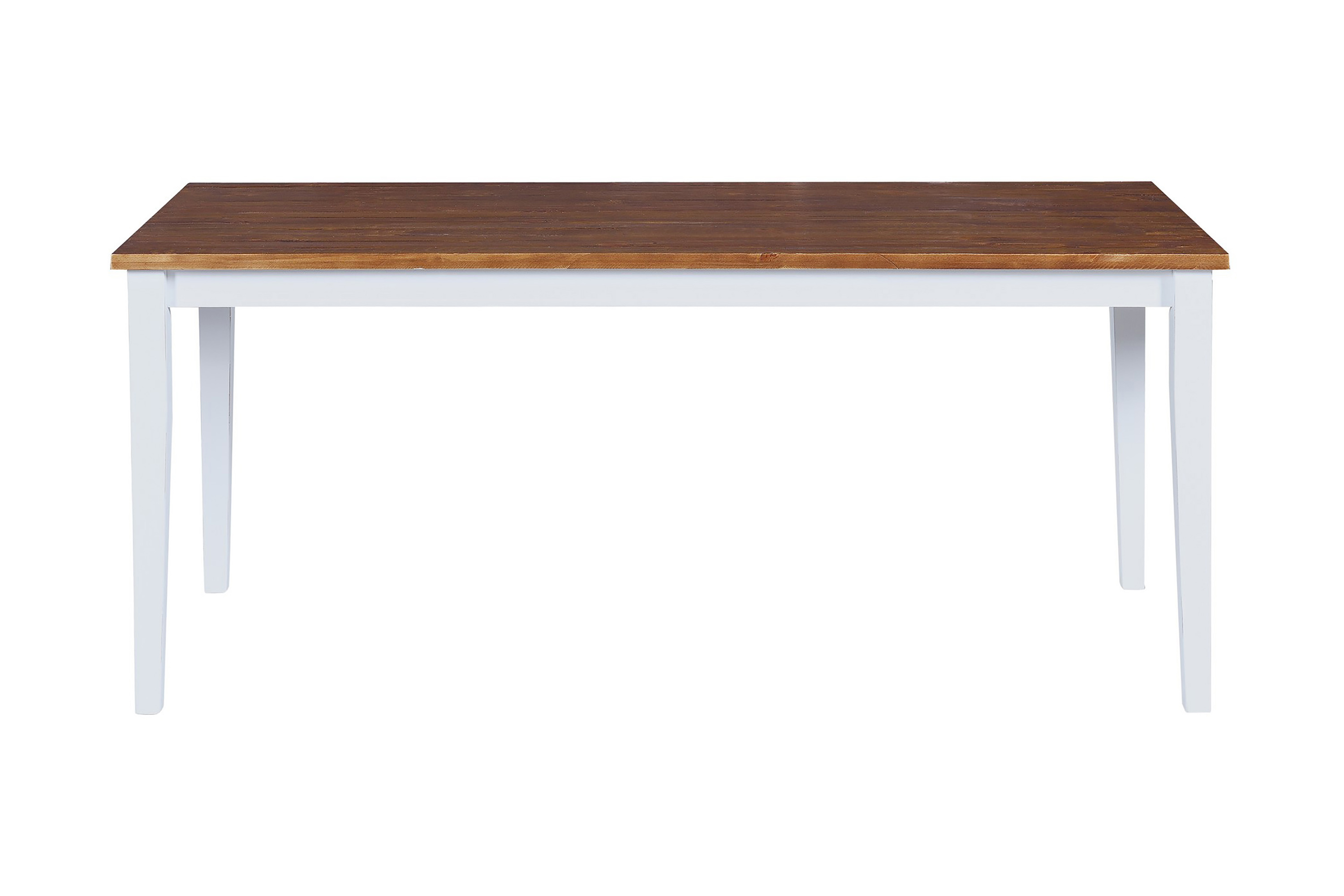 Forlengningsbar Uttrekkbart spisebord 90 cm - Natur / Hvit