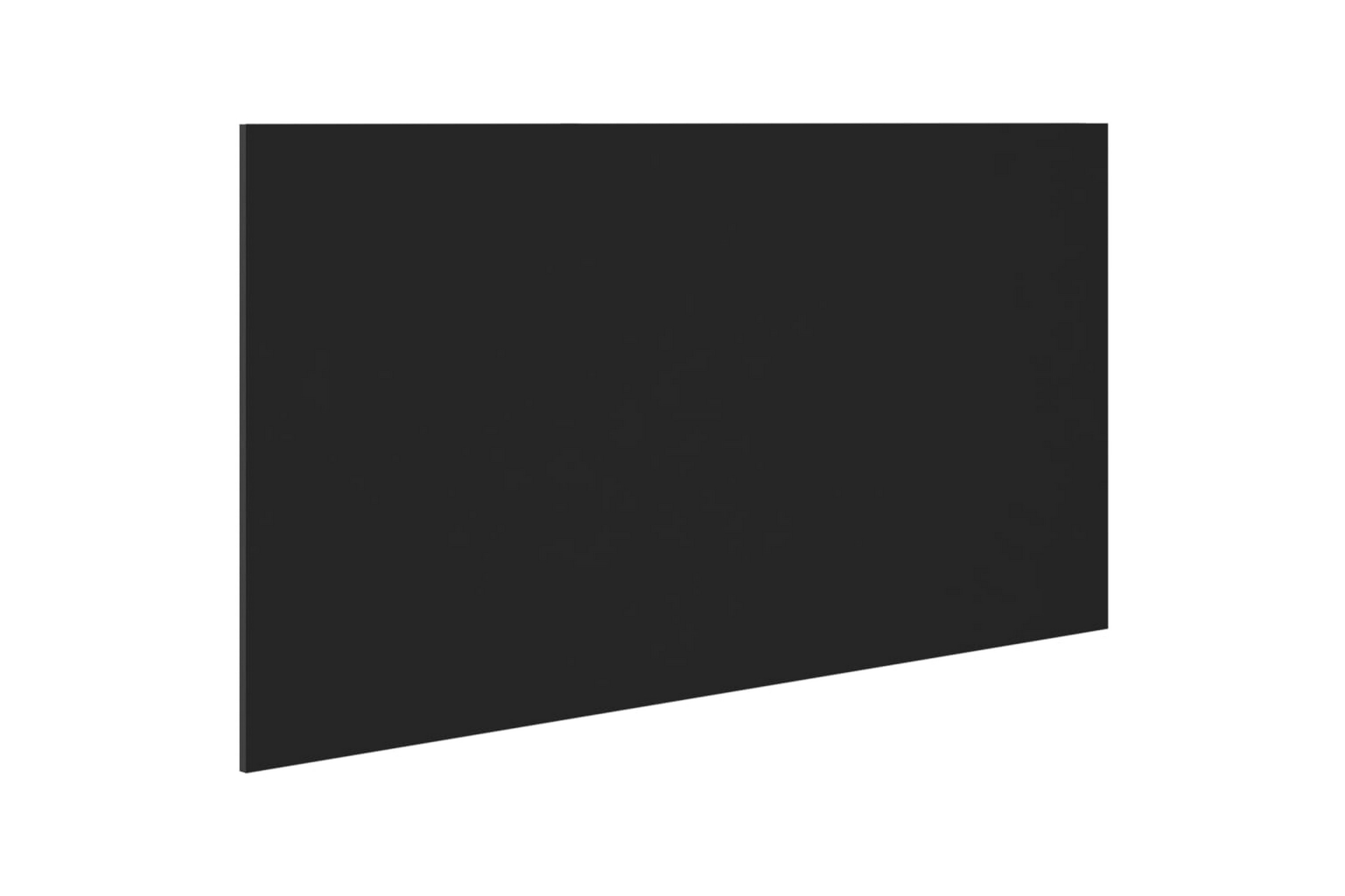 Sengegavl svart 160x1,5x80 cm konstruert tre - Svart