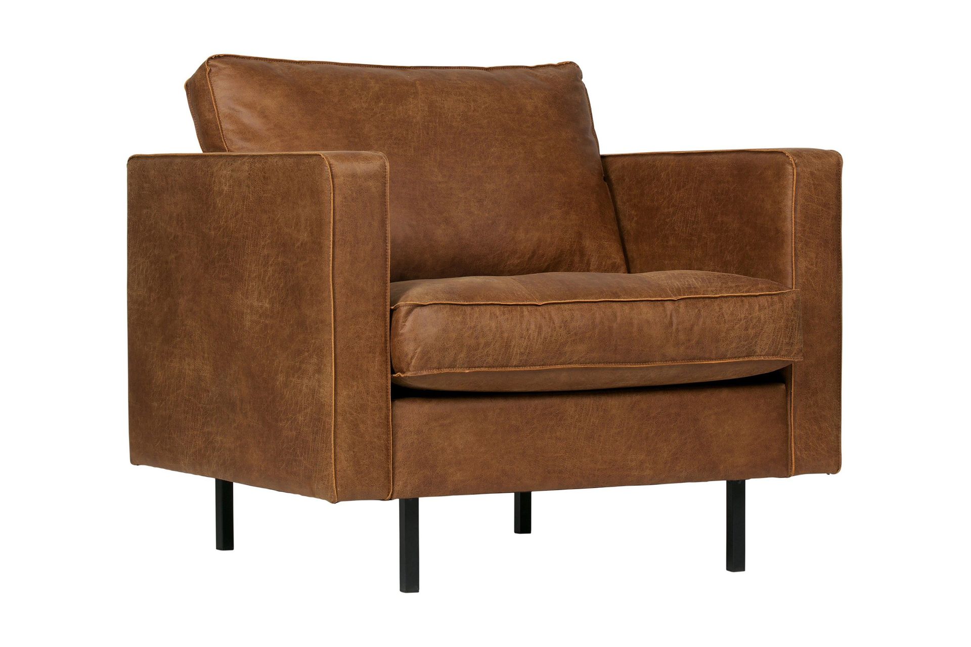 WOOOD Rodeo lenestol – cognac stoff