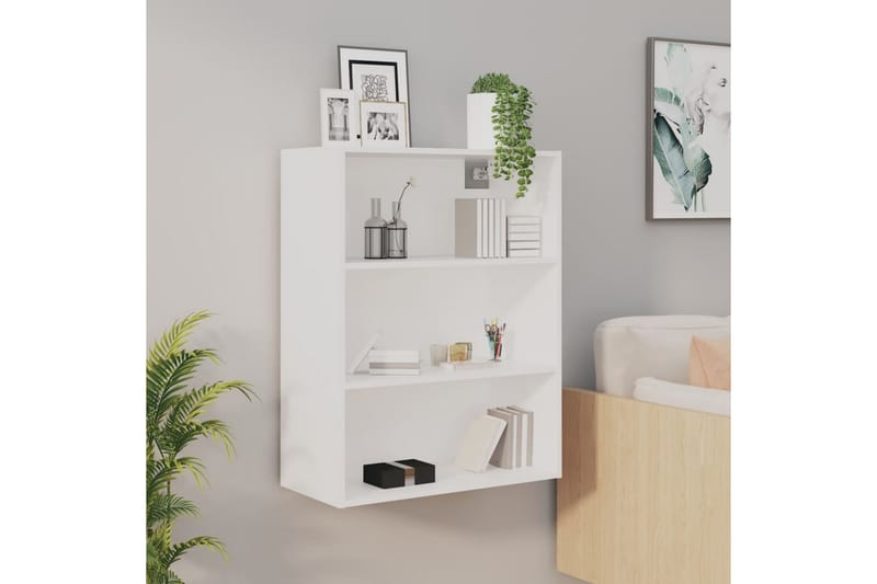 beBasic Hengende veggskap hvit 69,5x32,5x90 cm - Hvit - Oppbevaring - Vegghengt oppbevaring