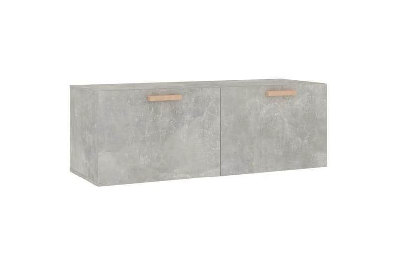 beBasic Veggskap betonggrå 100x36,5x35 cm konstruert tre - GrÃ¥ - Oppbevaring - Vegghengt oppbevaring