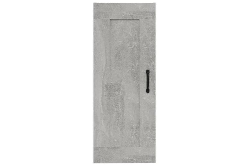 beBasic Veggskap betonggrå 35x34x90 cm konstruert tre - GrÃ¥ - Oppbevaring - Vegghengt oppbevaring