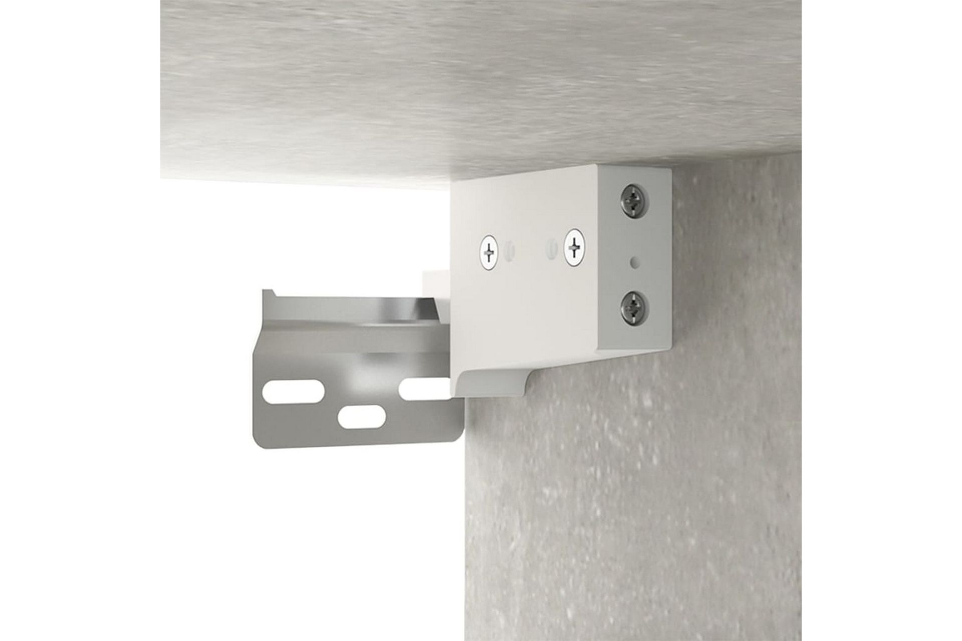 beBasic Veggskap betonggrå 60x30x60 cm konstruert tre - Hvit - Oppbevaring - Vegghengt oppbevaring