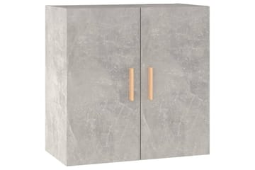 beBasic Veggskap betonggrå 60x30x60 cm konstruert tre - Hvit - Oppbevaring - Vegghengt oppbevaring