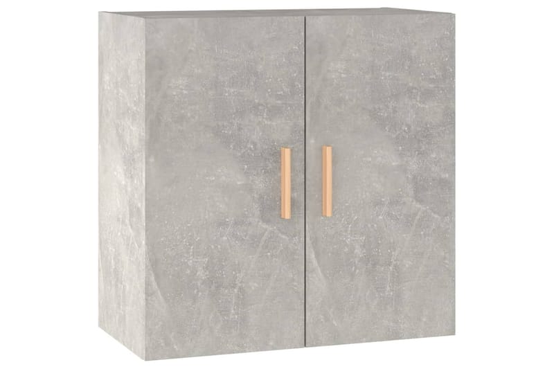 beBasic Veggskap betonggrå 60x30x60 cm konstruert tre - Hvit - Oppbevaring - Vegghengt oppbevaring
