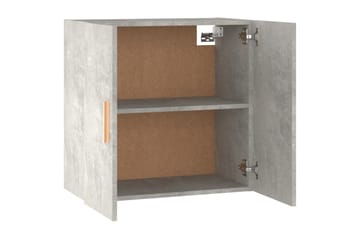 beBasic Veggskap betonggrå 60x30x60 cm konstruert tre - Hvit - Oppbevaring - Vegghengt oppbevaring