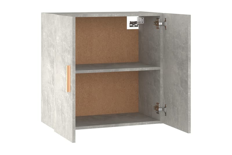 beBasic Veggskap betonggrå 60x30x60 cm konstruert tre - Hvit - Oppbevaring - Vegghengt oppbevaring