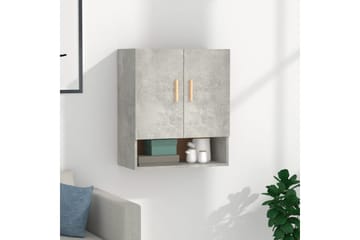 beBasic Veggskap betonggrå 60x31x70 cm konstruert tre - GrÃ¥ - Oppbevaring - Vegghengt oppbevaring