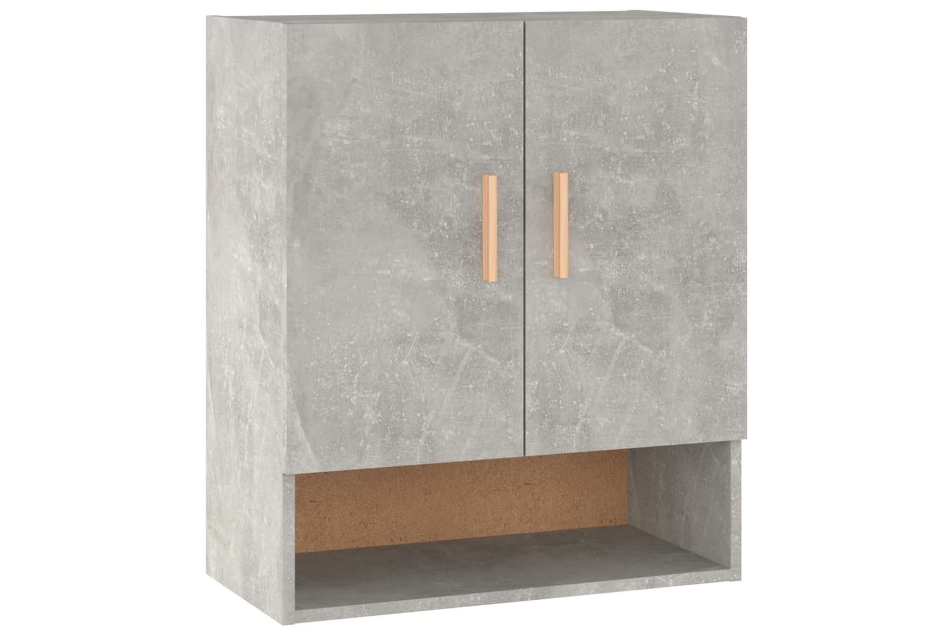 beBasic Veggskap betonggrå 60x31x70 cm konstruert tre - GrÃ¥ - Oppbevaring - Vegghengt oppbevaring