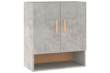 beBasic Veggskap betonggrå 60x31x70 cm konstruert tre - GrÃ¥ - Oppbevaring - Vegghengt oppbevaring