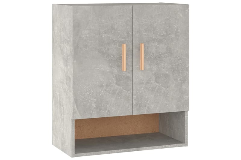 beBasic Veggskap betonggrå 60x31x70 cm konstruert tre - GrÃ¥ - Oppbevaring - Vegghengt oppbevaring