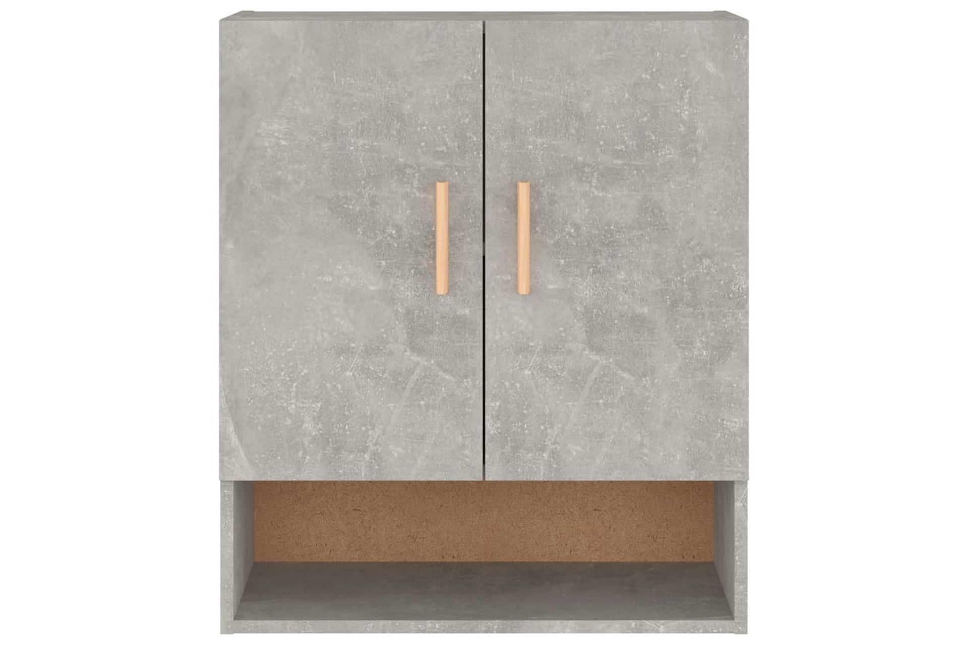 beBasic Veggskap betonggrå 60x31x70 cm konstruert tre - GrÃ¥ - Oppbevaring - Vegghengt oppbevaring