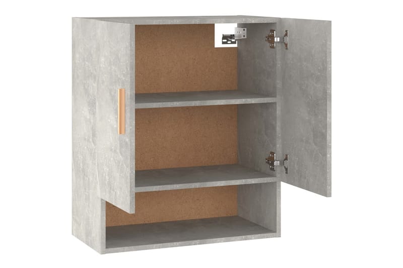 beBasic Veggskap betonggrå 60x31x70 cm konstruert tre - GrÃ¥ - Oppbevaring - Vegghengt oppbevaring