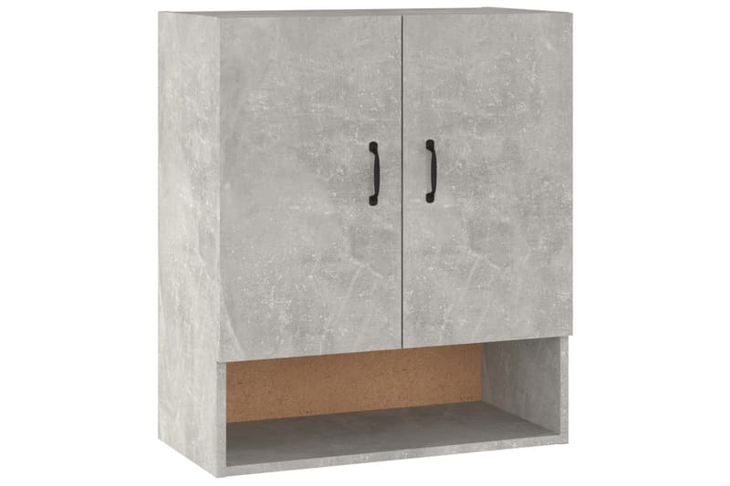 beBasic Veggskap betonggrå 60x31x70 cm konstruert tre - GrÃ¥ - Oppbevaring - Vegghengt oppbevaring