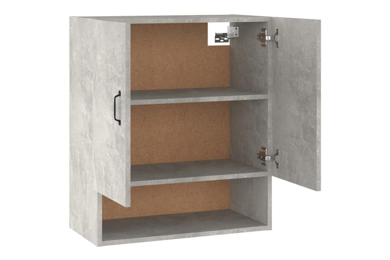 beBasic Veggskap betonggrå 60x31x70 cm konstruert tre - GrÃ¥ - Oppbevaring - Vegghengt oppbevaring