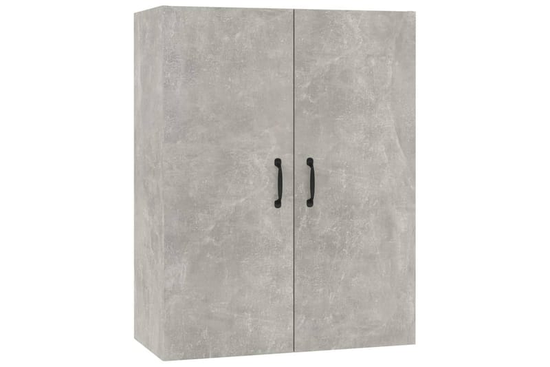 beBasic Veggskap betonggrå 69,5x34x90 cm konstruert tre - GrÃ¥ - Oppbevaring - Vegghengt oppbevaring