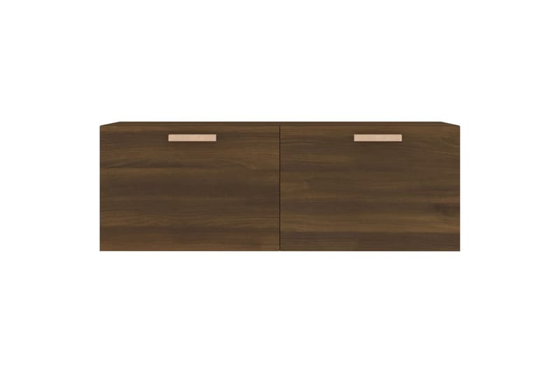 beBasic Veggskap brun eik 100x36,5x35 cm konstruert tre - Brun - Oppbevaring - Vegghengt oppbevaring