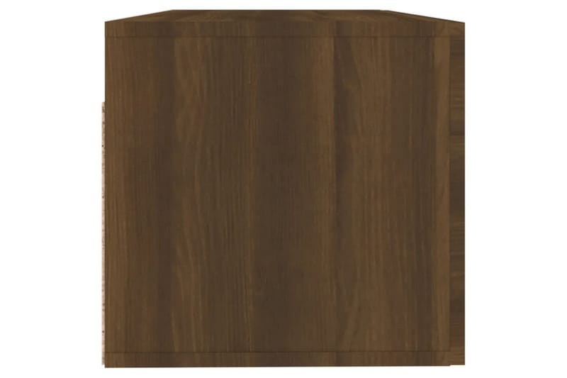 beBasic Veggskap brun eik 100x36,5x35 cm konstruert tre - Brun - Oppbevaring - Vegghengt oppbevaring