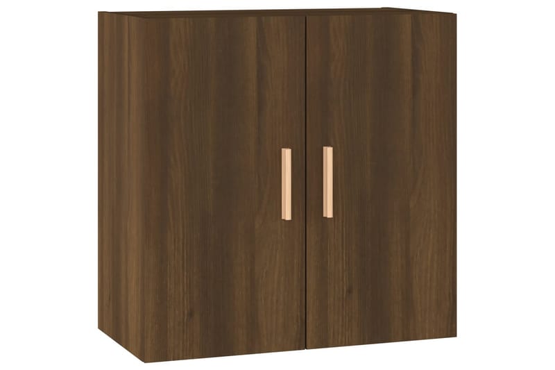 beBasic Veggskap brun eik 60x30x60 cm konstruert tre - Brun - Oppbevaring - Vegghengt oppbevaring