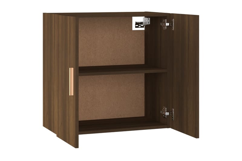 beBasic Veggskap brun eik 60x30x60 cm konstruert tre - Brun - Oppbevaring - Vegghengt oppbevaring
