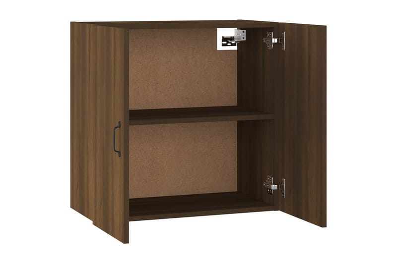 beBasic Veggskap brun eik 60x31x60 cm konstruert tre - Brun - Oppbevaring - Vegghengt oppbevaring