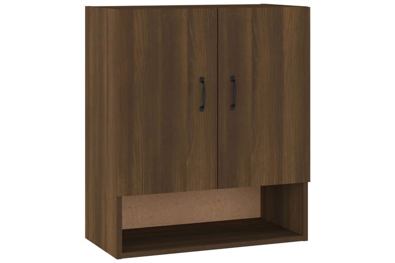 beBasic Veggskap brun eik 60x31x70 cm konstruert tre - Brun - Oppbevaring - Vegghengt oppbevaring