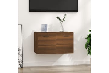 beBasic Veggskap brun eik 60x36,5x35 cm konstruert tre - Brun - Oppbevaring - Vegghengt oppbevaring