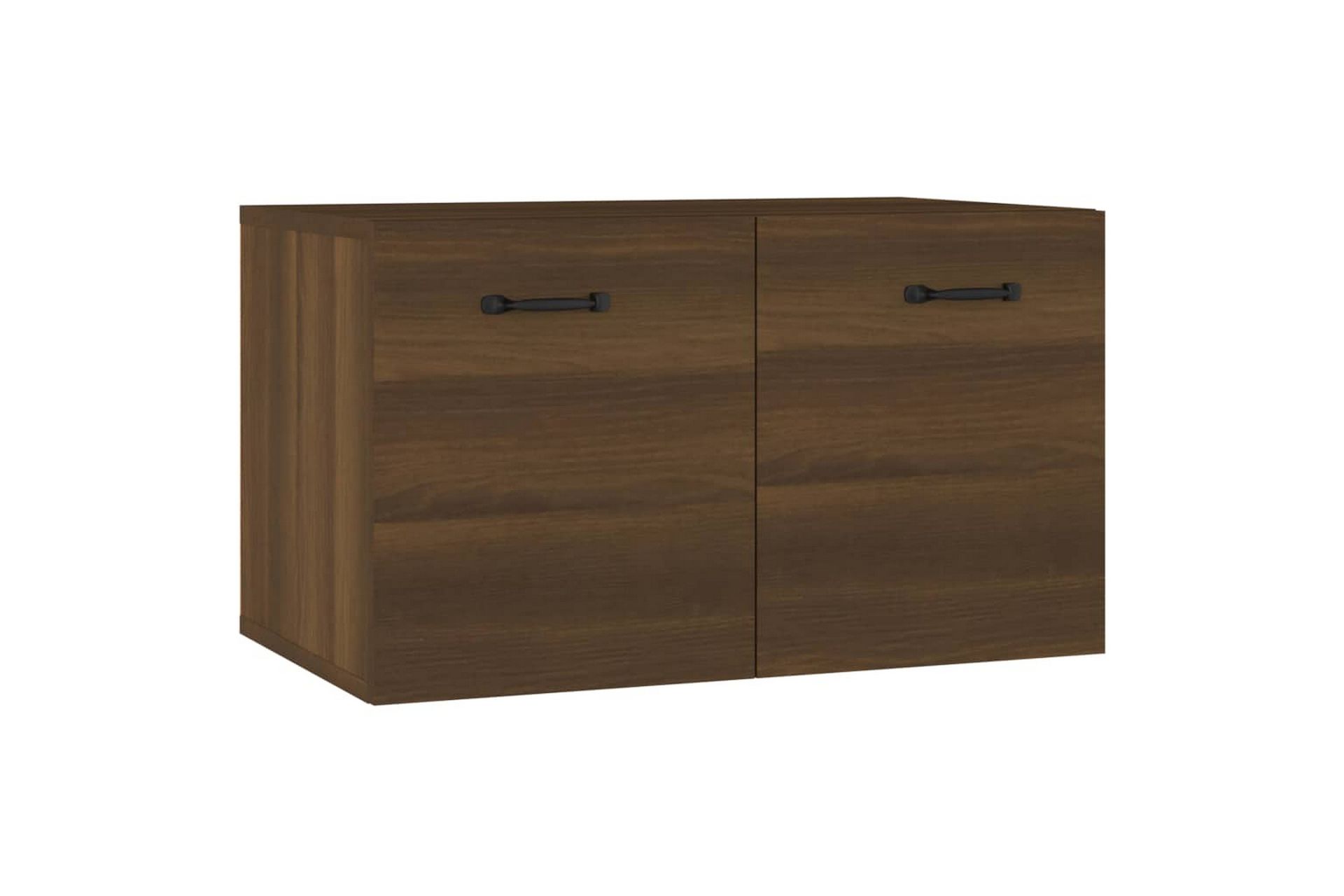 beBasic Veggskap brun eik 60x36,5x35 cm konstruert tre - Brun - Oppbevaring - Vegghengt oppbevaring