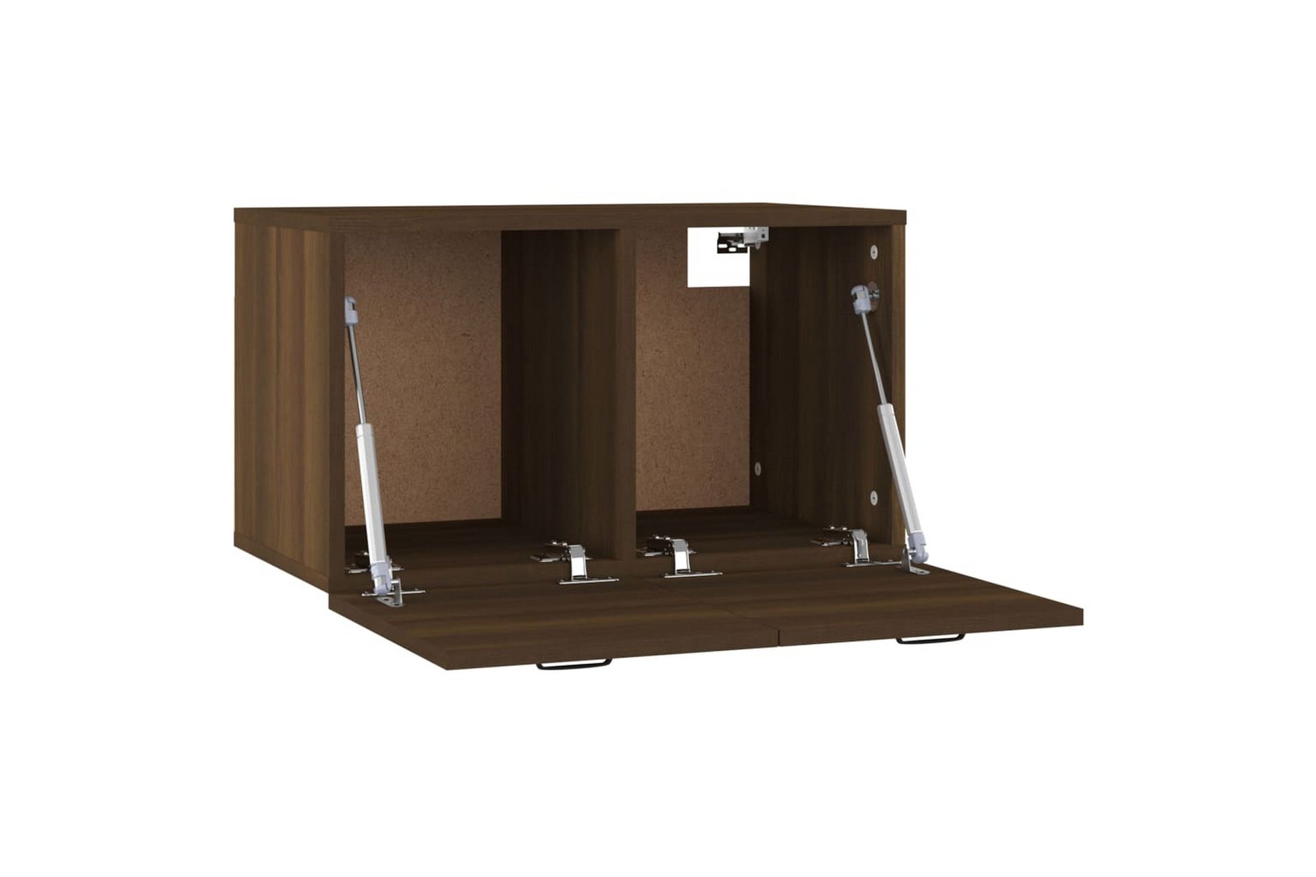 beBasic Veggskap brun eik 60x36,5x35 cm konstruert tre - Brun - Oppbevaring - Vegghengt oppbevaring