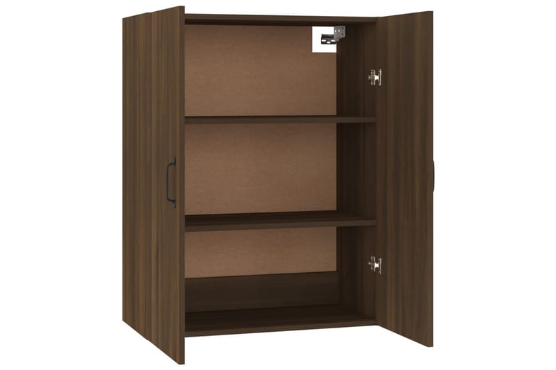 beBasic Veggskap brun eik 69,5x34x90 cm konstruert tre - Brun - Oppbevaring - Vegghengt oppbevaring