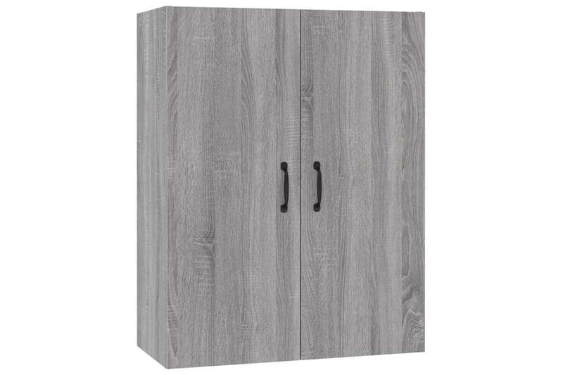 beBasic Veggskap grå eik 69,5x34x90 cm konstruert tre - GrÃ¥ - Oppbevaring - Vegghengt oppbevaring