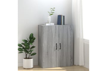 beBasic Veggskap grå eik 69,5x34x90 cm konstruert tre - GrÃ¥ - Oppbevaring - Vegghengt oppbevaring
