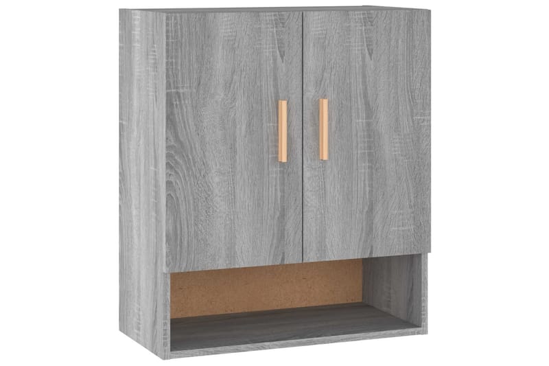 beBasic Veggskap grå sonoma 60x31x70 cm konstruert tre - GrÃ¥ - Oppbevaring - Vegghengt oppbevaring